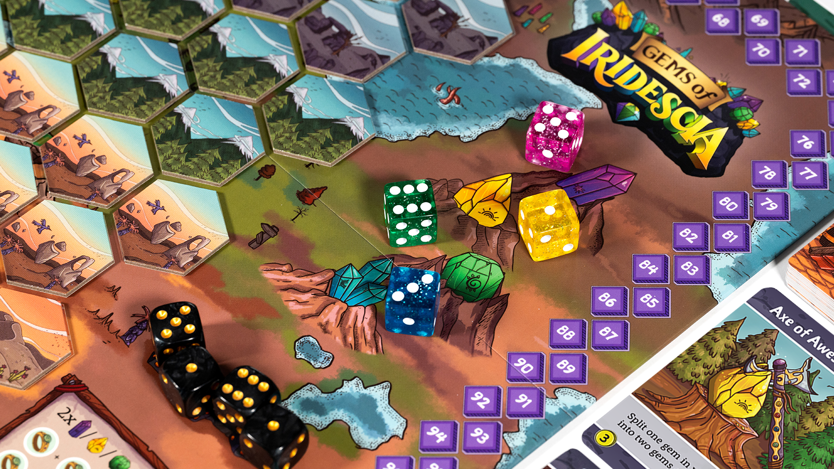 Gems of Iridescia, gem market dice