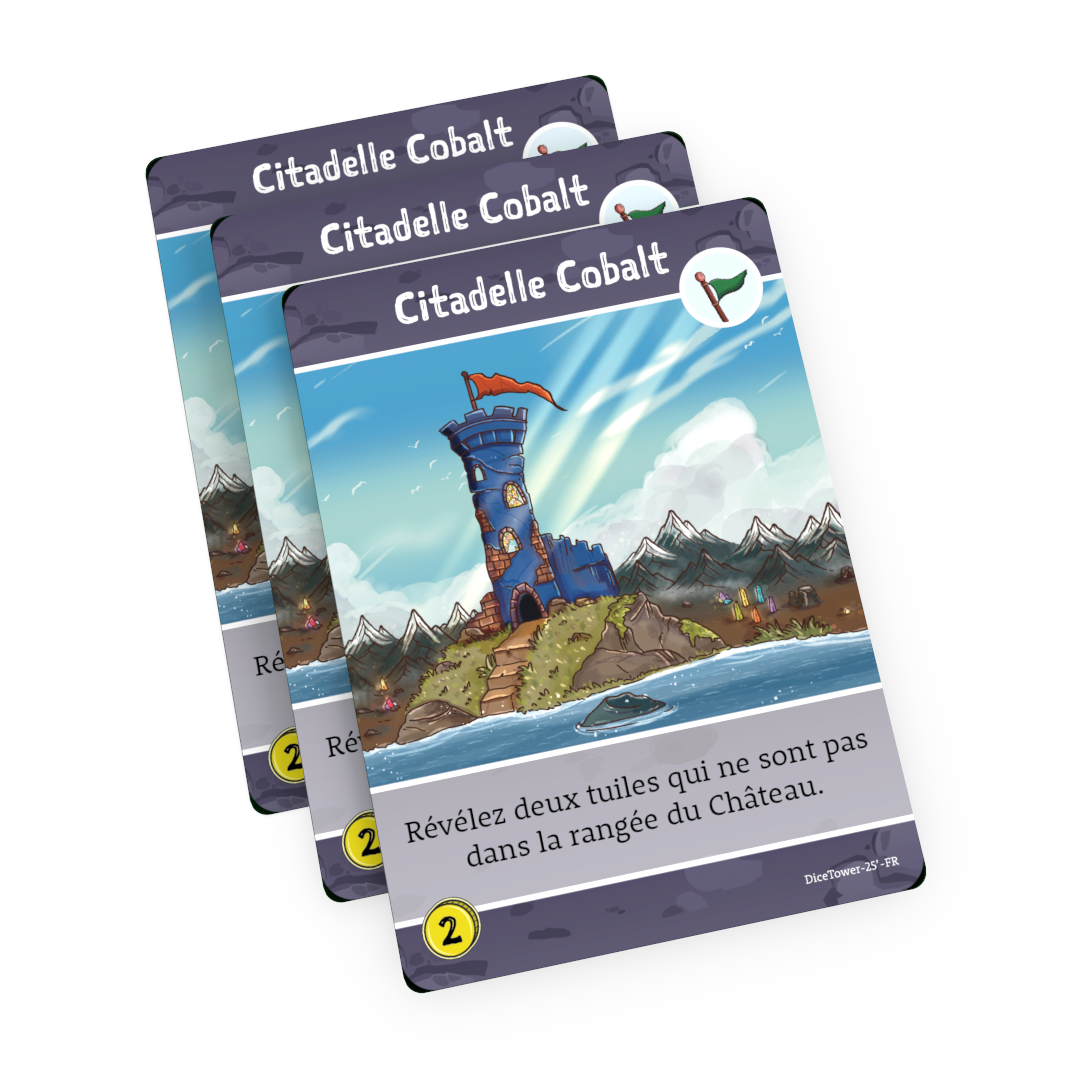Gems of Iridescia "Cobalt Keep" 2025 The Dice Tower Promo Card